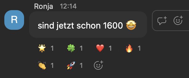Chatnachricht um 12:14 Uhr: 1600 Views